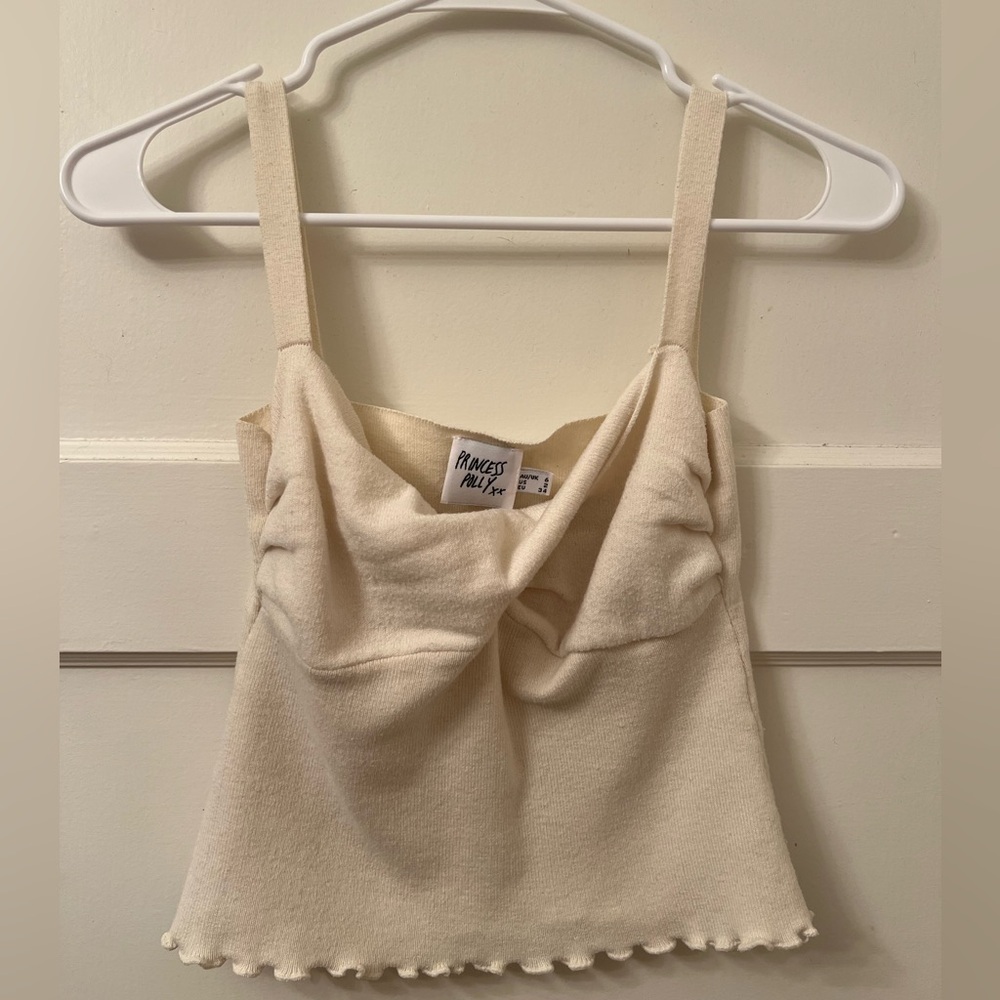 Cream tank top